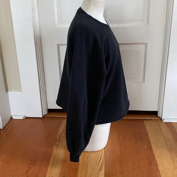 Abercrombie & Fitch Crewneck‎ Black Pullover Sweatshirt Medium - Picture 2 of 5